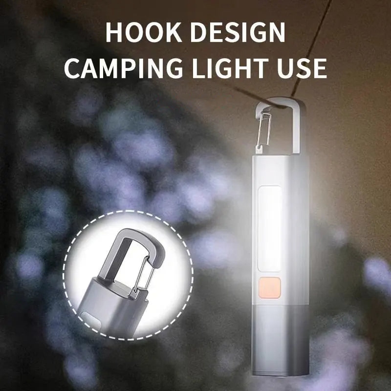 LED XPE Mini Portable Torch Super Bright COB Side Lights Zoomable Waterproof Outdoor Fishing Hunting Camping Flashlight