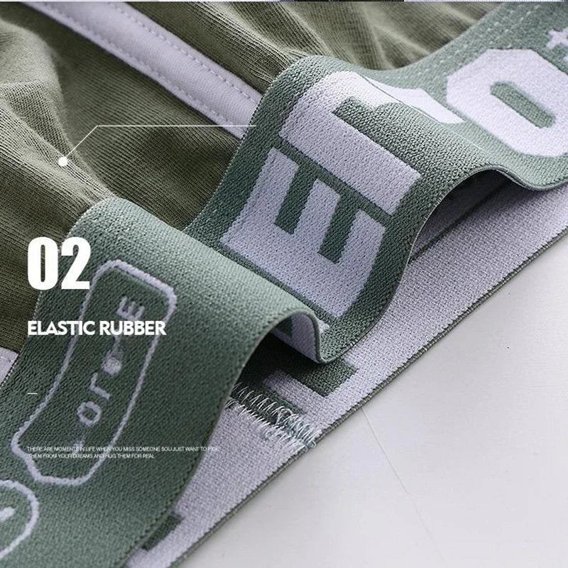 1 caleçon pour homme en coton, sous-vêtement 3 couleurs L XL 2XL 3XL, ceinture douce à lettres respirante, souple, mode sport