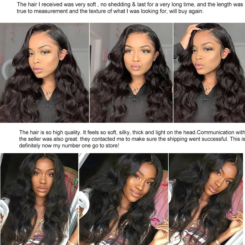 Transparent Lace Front Wig Pre Plucked Natural Black Malaysian Human Hair Wigs 180% Density Lace Frontal Wig Bleached Knots