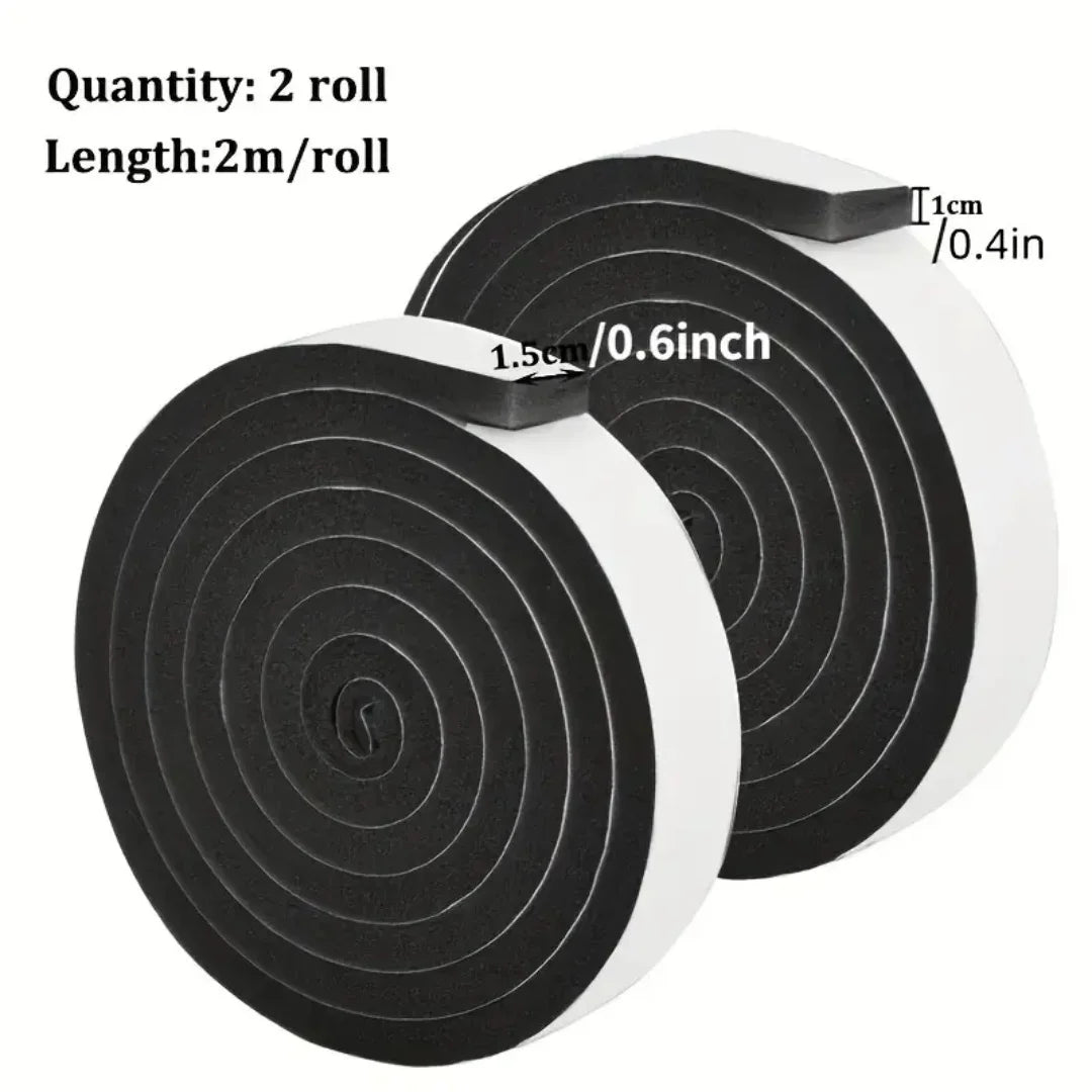 4m Foam Window Sealing Strips Windproof Sound-Proof Door Weather Stripping Dustproof Self-adhesive Tape Door Seam Sealing Strip