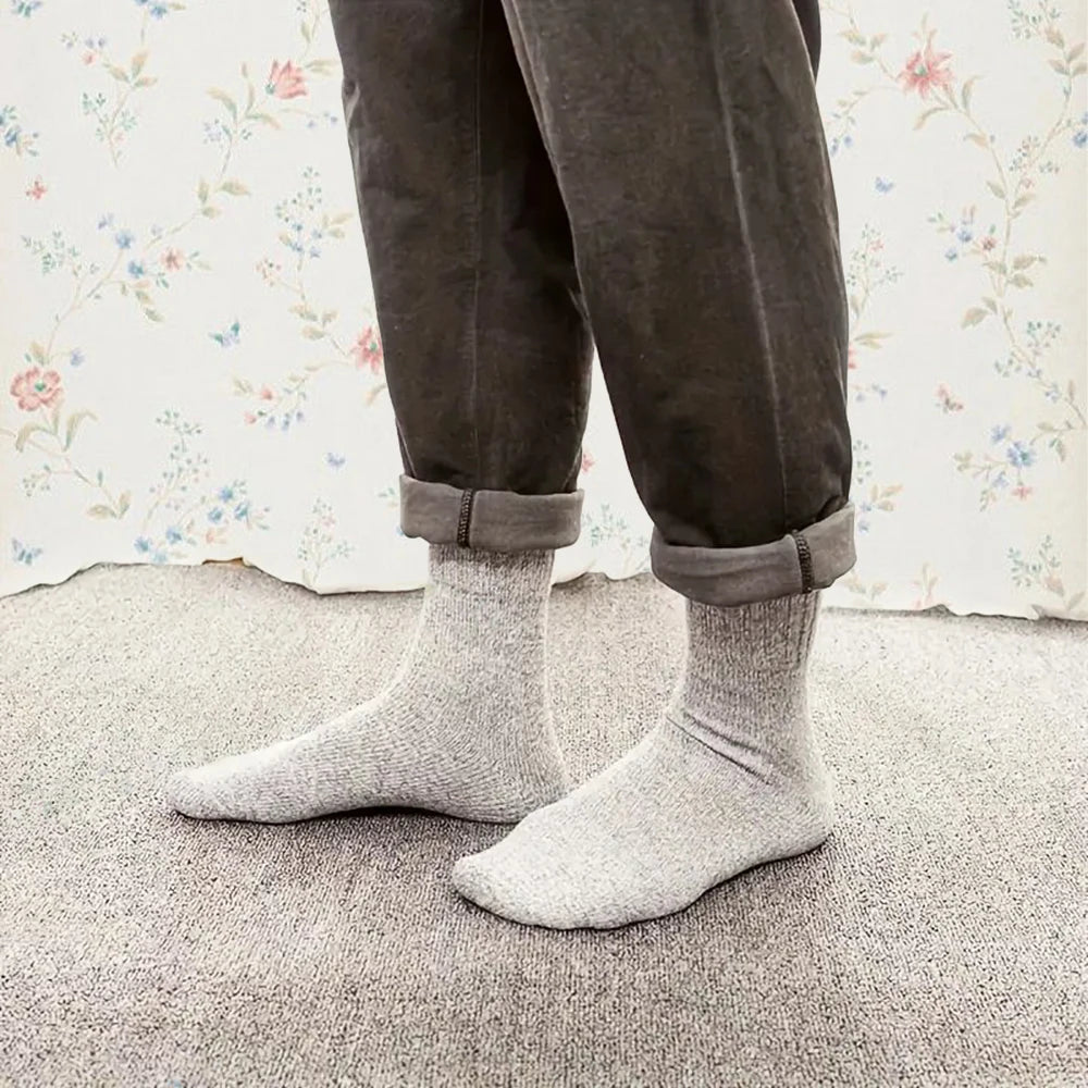 3/5/15 Pairs Men Solid Color Socks  Fashionable Simple Versatile Winter Socks Are Soft Comfortable Lightweight Casual In Length