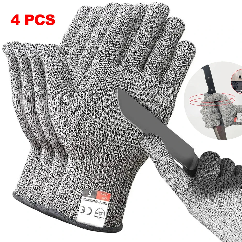 HPPE Level 5 Schnittschutzhandschuhe Hochfeste Industrie Küche Garten Anti-Kratz Anti-Schnitt Glas Schneiden Mehrzweck