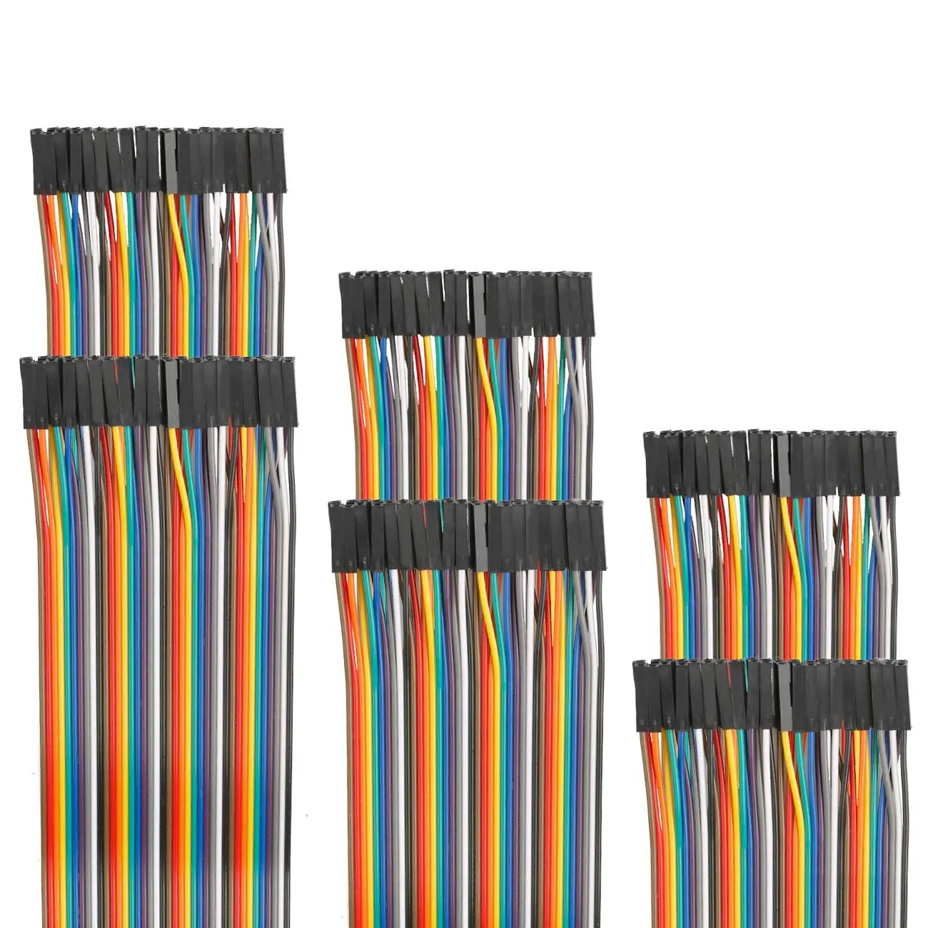 120pcs Dupont Cable 40Pin Jumper Wire 10CM/20CM Male to Male Male to Female Female to Female for DIY Kit  Multicolored Ribbon
