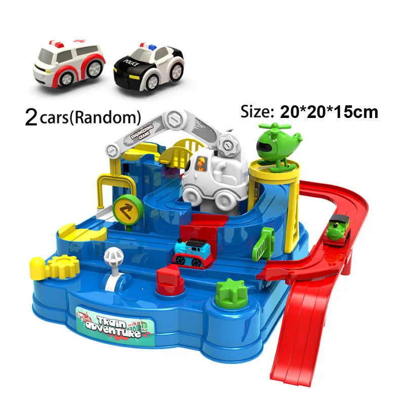 Racing Rail Car Model Space Aerospace Animals Educational Toys Children Train Track Adventure Brain Mechanical Interactive Game - Shoppiline