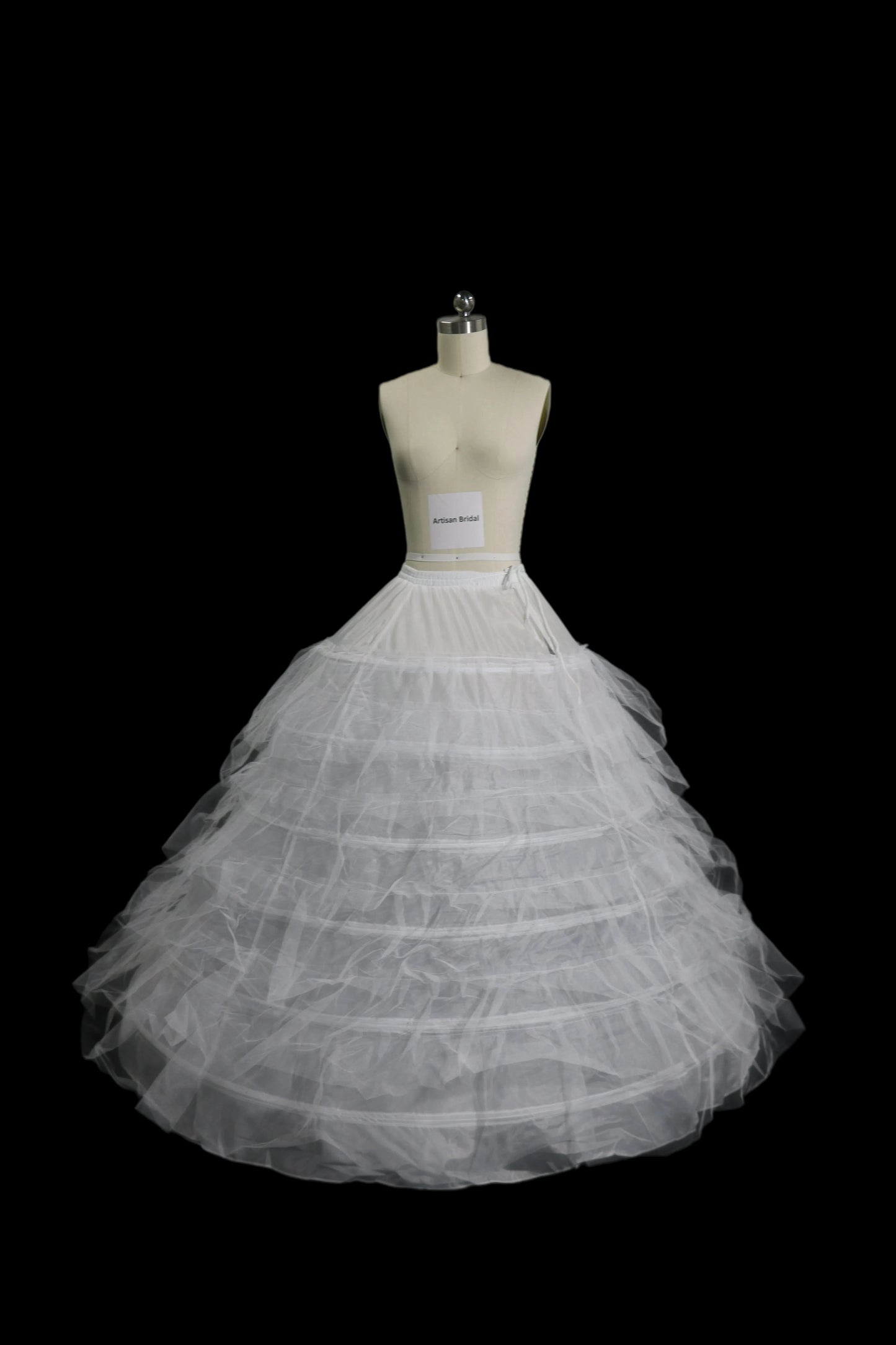 New Hot Sell 4 Hoops Big White Petticoat Super Fluffy Crinoline Slip Underskirt For Wedding Dress Bridal Gown In Stock