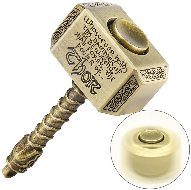 Kreisel-Fidget-Spinner aus Metalllegierung für Erwachsene, Anti-Stress-Spielzeug, Fingergyroskop, Anti-Angst-Metallhammer-Spielzeug