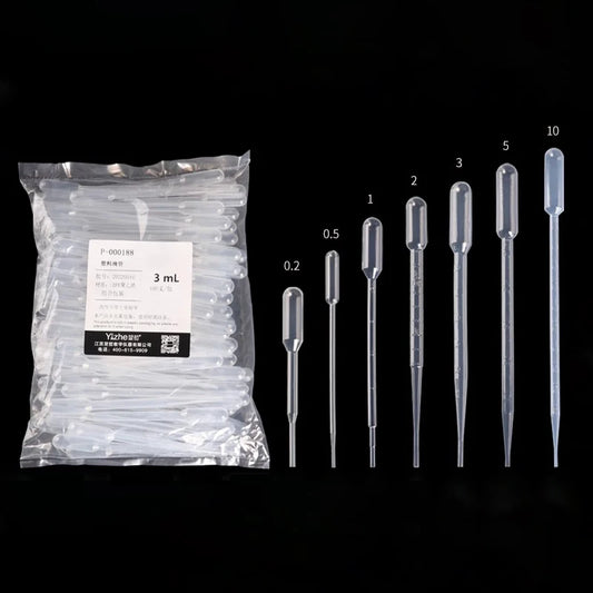 Lab 0.2ml 0.5ml 1ml 2ml 3ml 3ml-L 5ml 10ml Plastic Pasteur Pipette Transfering Disposable Dropper