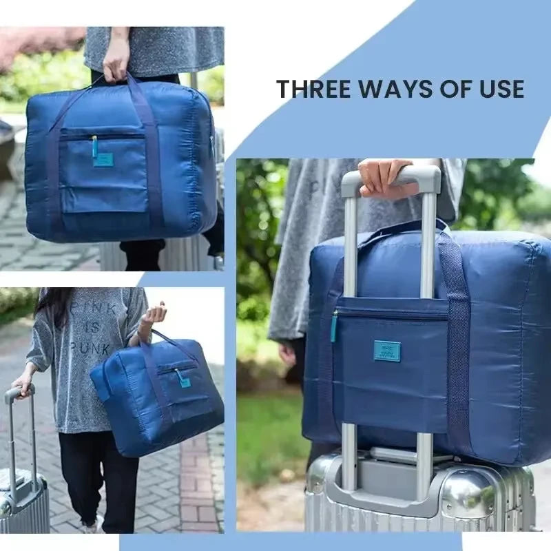 Travel Duffel Bag Lightweight Foldable Unisex Tote Carry On Luggage Weekender Overnight Stays Suitcase Organiser 20L Large Bags