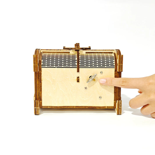Build Your Own Music Jewelry Box 3D Wooden Puzzle Model Kit - An interesting and educational DIY gift, Christmas gift, holiday g