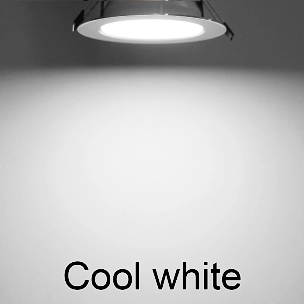 Spotlights LED Ceiling Downlight AC 220V 18W 15W 12W 9W 7W Recessed Round Lamp Spot LED Dowm Light Hidden Indoor Lighting Panel