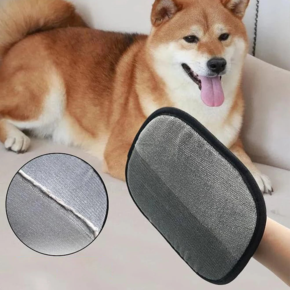Pet Hair Remover Mitt Pet Hair Remover Gloves Deshedding Brush Glove for Dog Cat Rabbit with Long/Short/Curly Hair