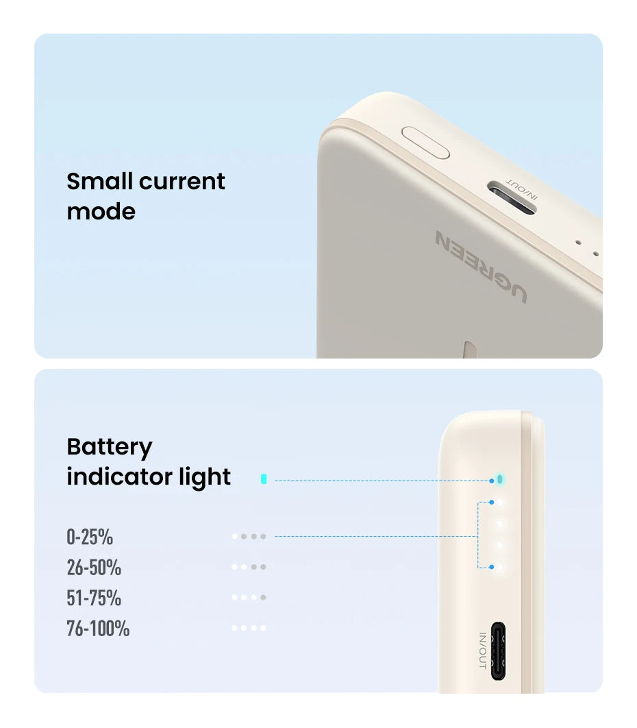 UGREEN PD20W Power Bank Magnetic 10000mAh Portable Wireless Fast Charging PowerBank for Magsafe for iPhone 17 15 Pro Max 16 Pro - Shoppiline