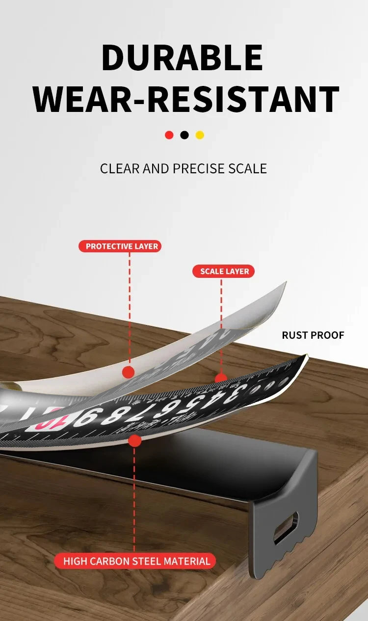 3/5/7.5/ High Precision Measuring Tools Household Woodworking Ruler Thickening Waterproof and Anti-corrosion Tape Measure