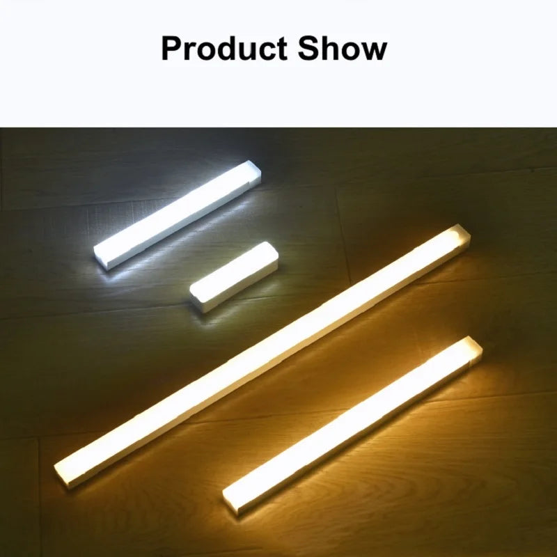 AITHEA PIR Motion Sensor LED Cabinet Light USB Rechargeable Induction Night Light Wireless Portable Detector Lamp for Hallway