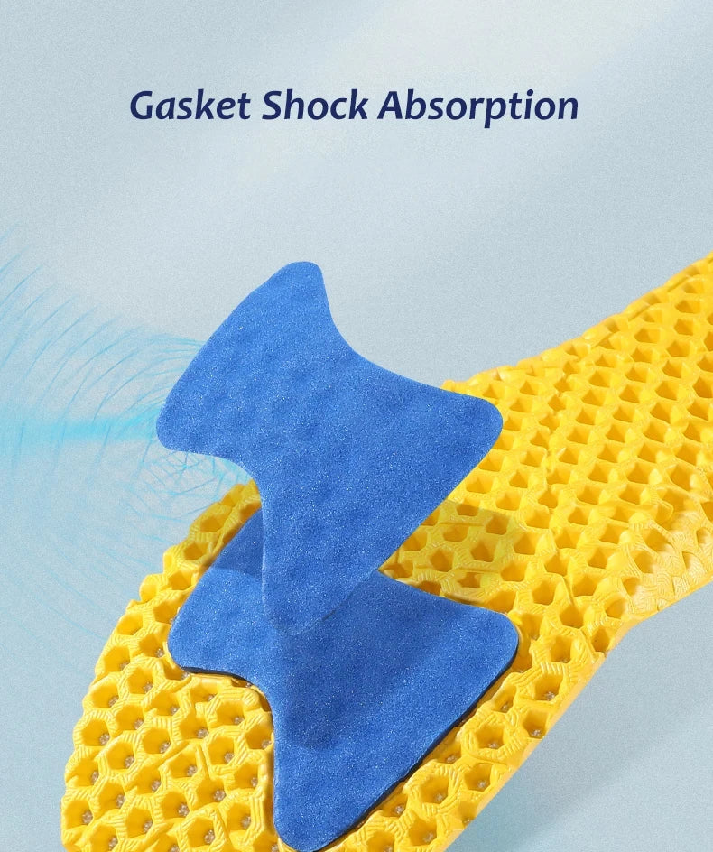 3 Paar Memory Foam Orthopädische Einlegesohlen für Schuhe Sohlenpolster Mesh Deodorant Atmungsaktive Turnschuhe Laufkissen für Herren Damen