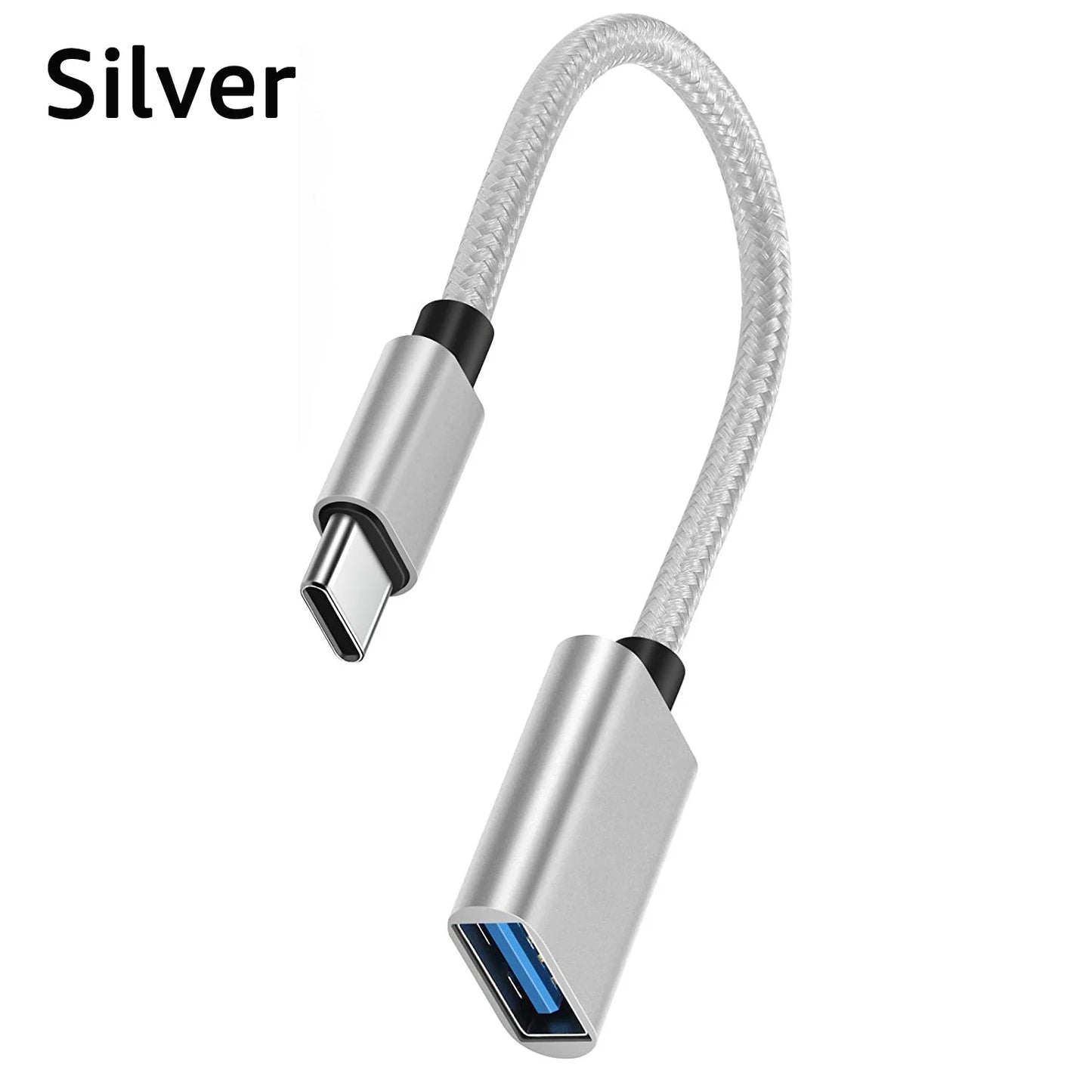 USB-C to USB Adapter, USB-C Male to USB Female OTG Data Cable, Suitable for MacBook Pro/Air, iPhone 16 Pro Max/16 Plus/16e/15