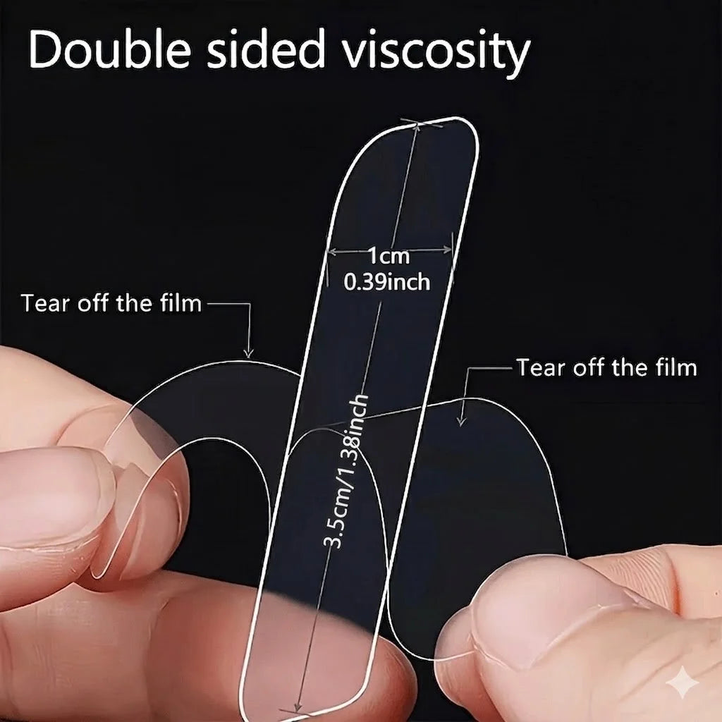 YITAPE Transparent Nano Double Sided Tape Heavy Duty Removable No Residue Adhesive Strips for Wall Picture Poster 120/240/360PCS