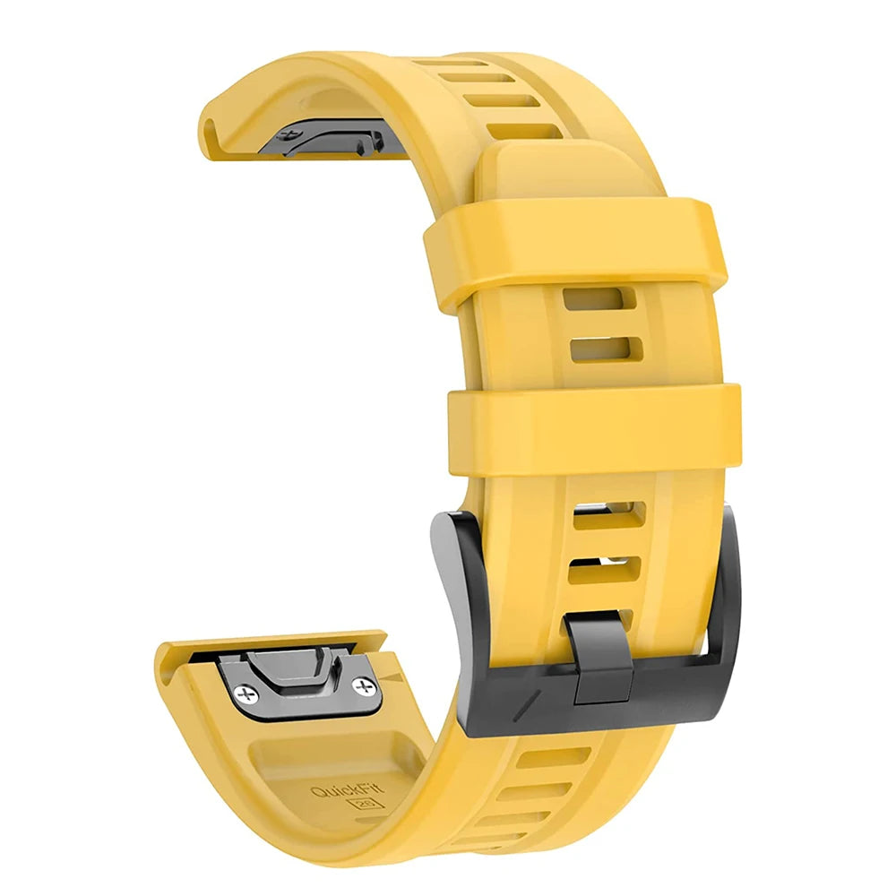 Bracelet QuickFit 22mm 26mm pour Garmin Epix Gen 2, en silicone pour Garmin Fenix 7 7X 5Plus 6XPro Enduro 2