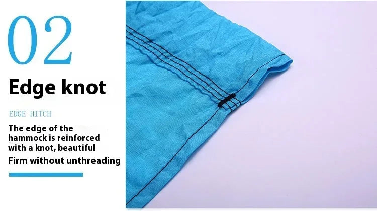 Ultra-Light Camping Hammock 300kg Load Capacity Breathable Quick-Drying Parachute Nylon Portable for Outdoor Indoor Garden