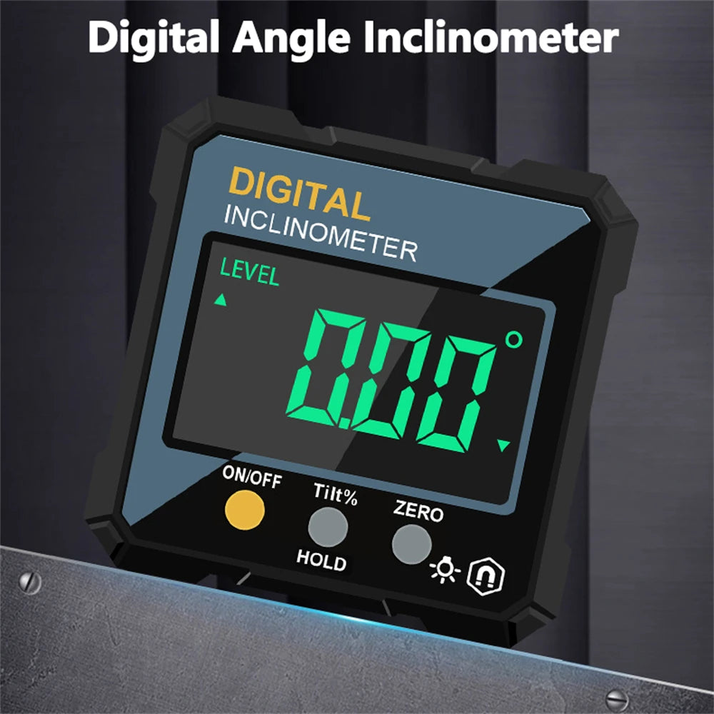 Woodworking Tools 4-sided Magnetic Dual Laser Inclinometer Digital Angle Measuring Instrument with Tilt Measurement Laser Level - Shoppiline
