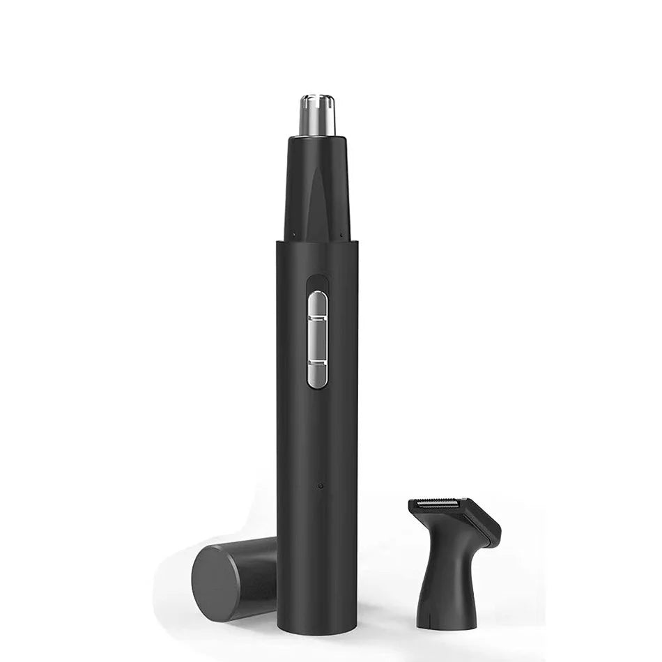 Three-in-One Electric Nose Hair Trimmer Aluminum Body USB Rechargeable Eyebrow Razor Portable Hair Remover for Cross-Border Use