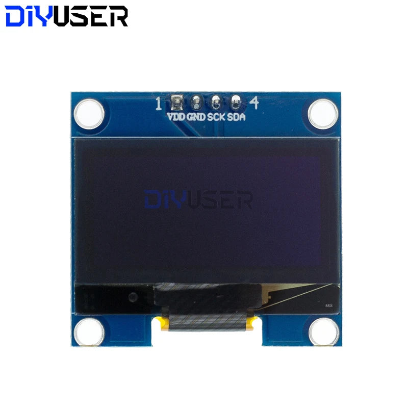 DIYUSER 1.3" IIC OLED Display Module White Blue Color Drive Chip SH1106 128X64 1.3 Inch LCD IIC I2C Communicate For Arduino