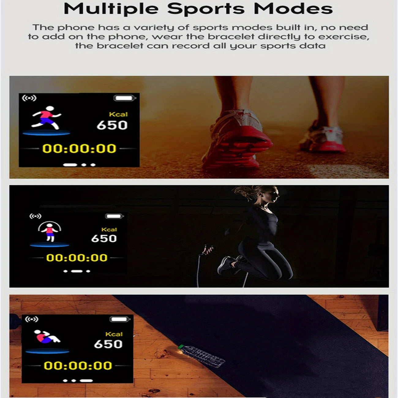 Sport-Smartwatch Für Herren Damen Uhren Fitness Herzfrequenzmesser Elektronische Smartwatch Kalorien-Musik-Player Y68 Armband Kinder