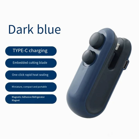 Mini-scelleuse USB rechargeable Scelleuse thermique Sac de rangement Emballage en plastique Scelleuse alimentaire Clip Sac Scelleuse alimentaire portable