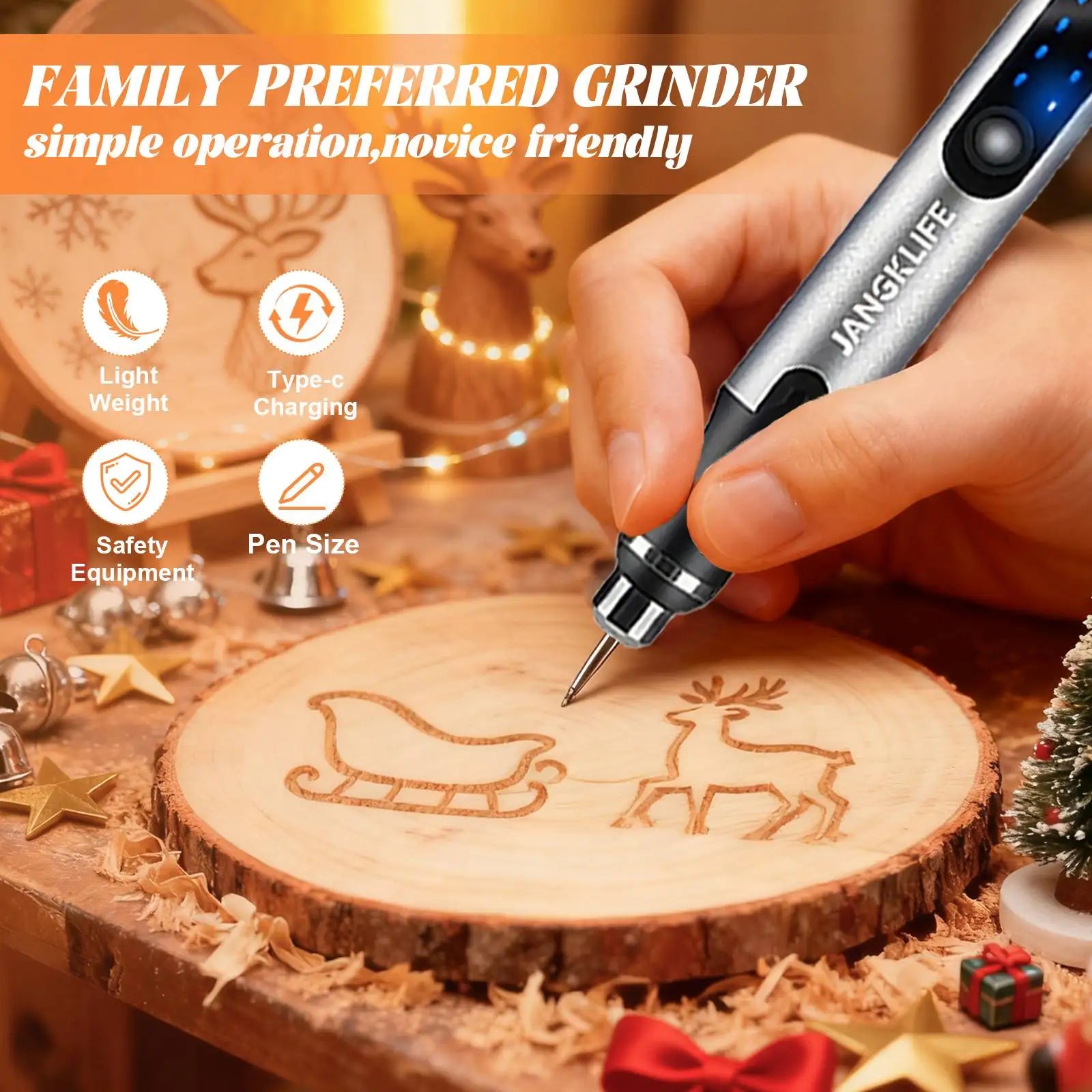 JANGKLIFE USB Cordless Rotary Tool Kit Woodworking Engraving Pen DIY For Jewelry Metal Glass Mini Wireless Drill - Shoppiline