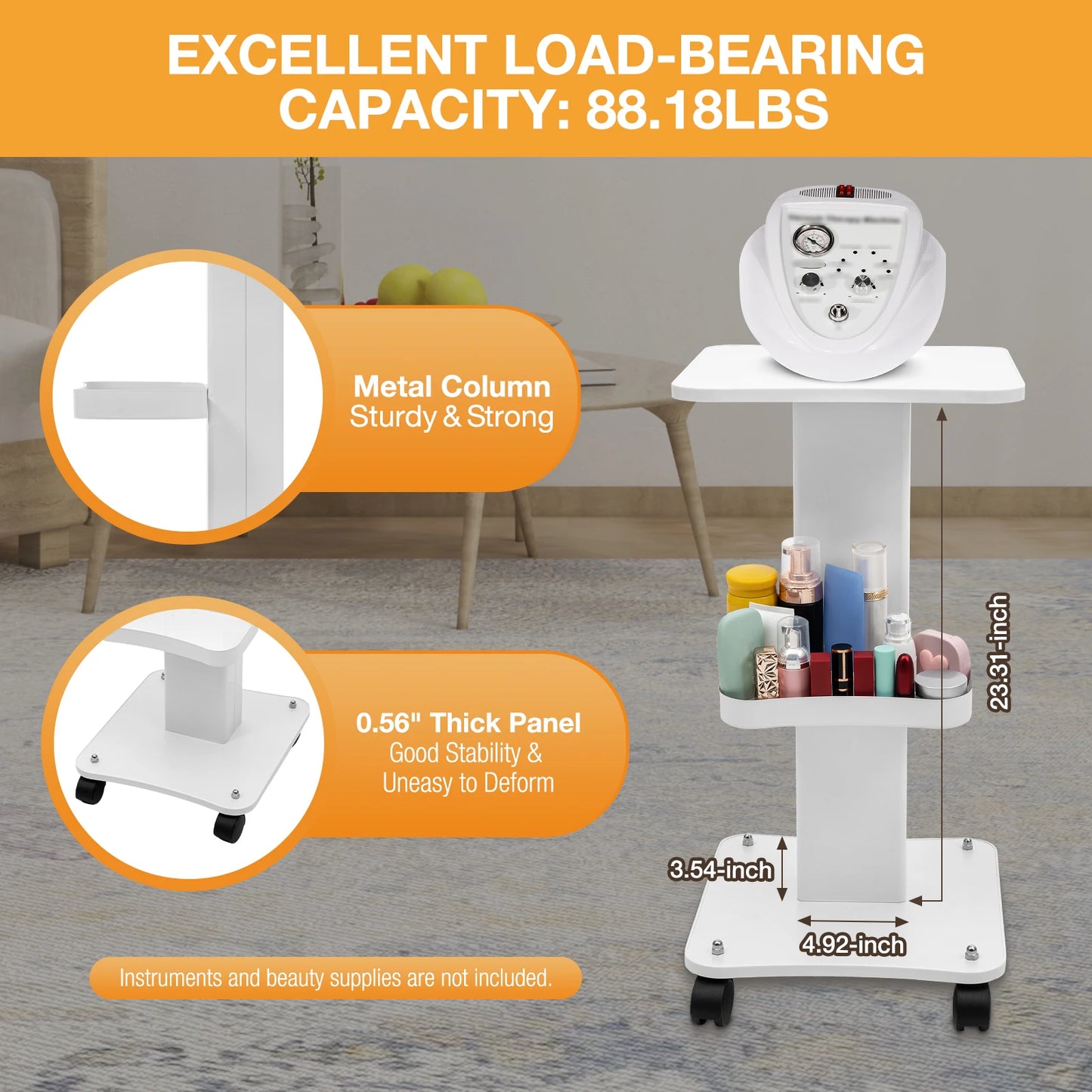 Salon Trolley Stand Beauty Instrument Beauty Auxiliary Trolley Organizer Cart With Wheel Spa Cart Equipment