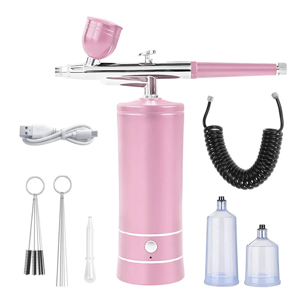 Portable Small Electric Compression Spray Gun with Optional Connecting Pipe, Manicure/Beauty/Cake Decoration/Hand Model Spraying - Shoppiline
