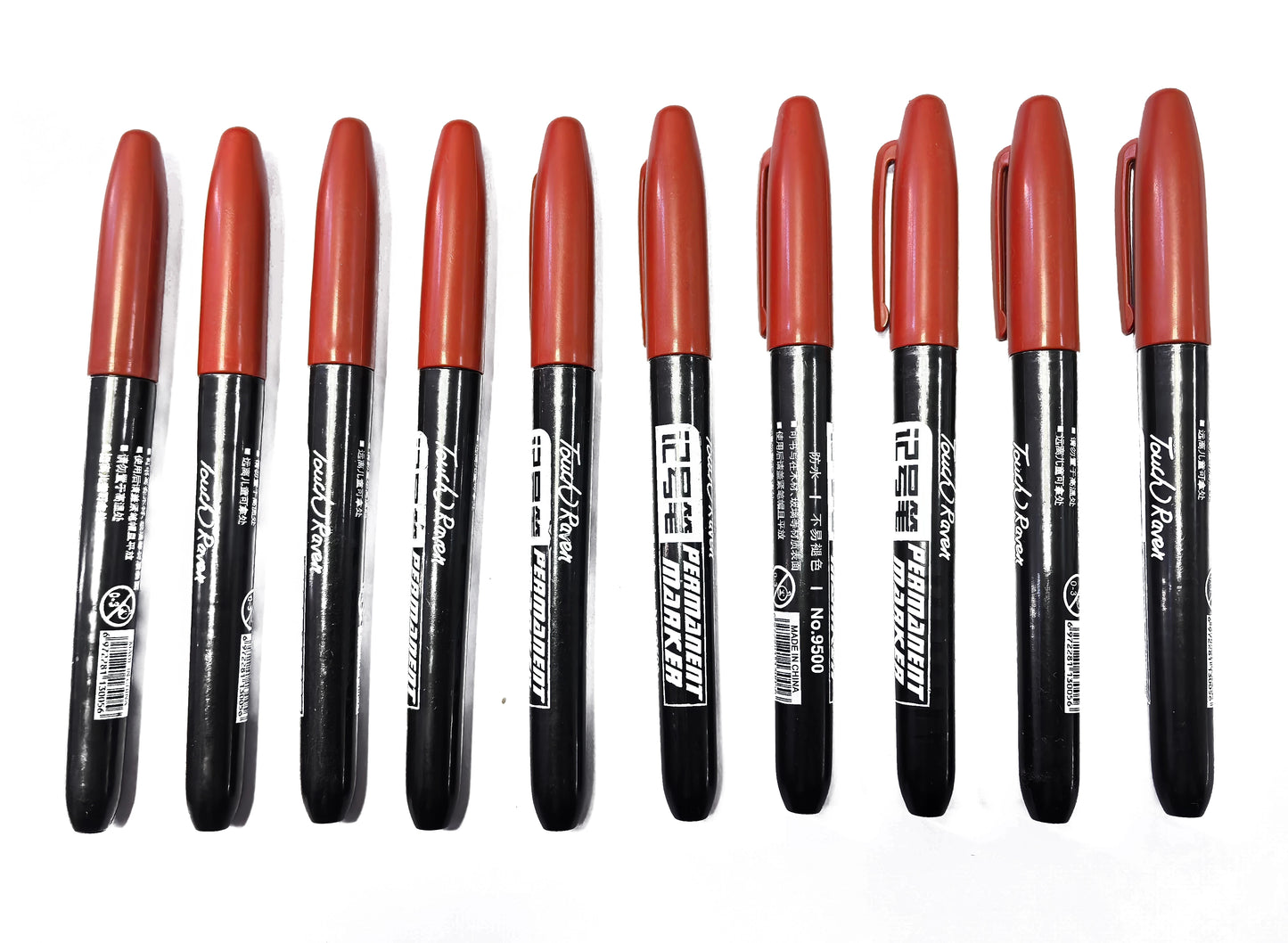 6 PCS Permanent Marker Pen Manga Drawing Markers Black Blue Red Waterproof Ink Sketch Pens Stationery Art School Supplies - Shoppiline