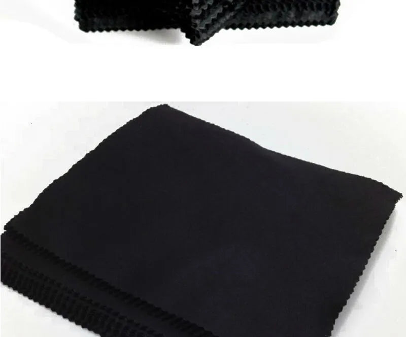 1/20/100/300 Stück/Packung Schwarzes Mikrofaser-Brillenputztuch 13*13cm Brillenreinigungstuch Brillenputzzubehör