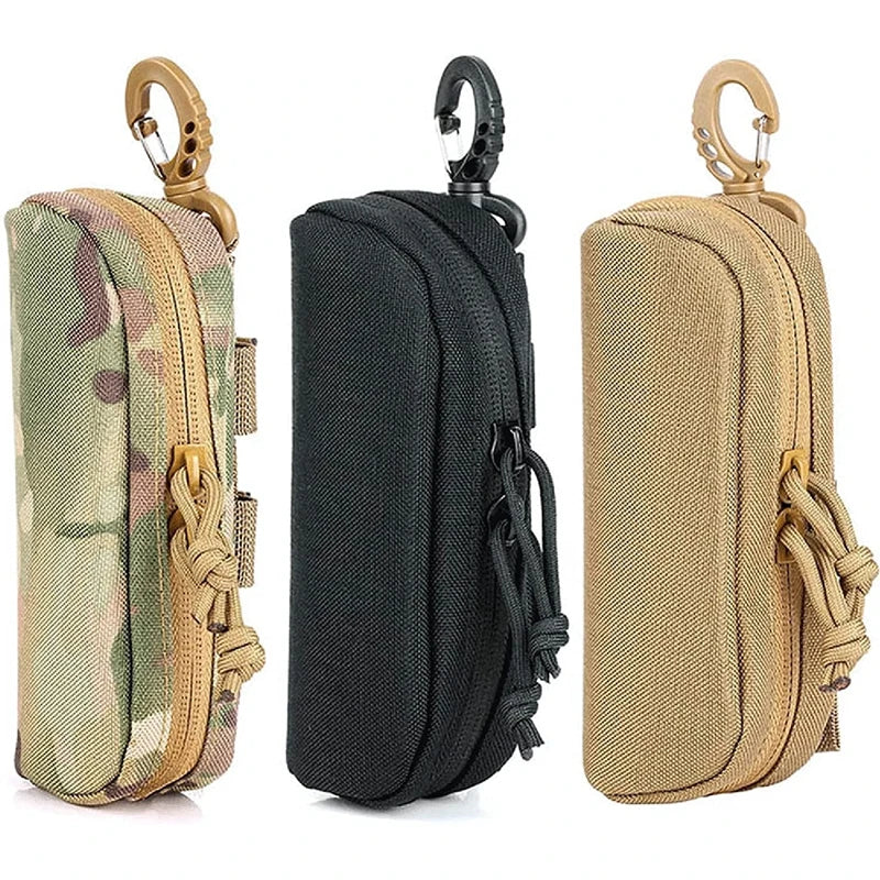 Tactical Eyeglass Case Outdoor Hunting Shockproof Protective Goggles Box Portable Outdoor Sunglasses Case-1000D Nylon for Man