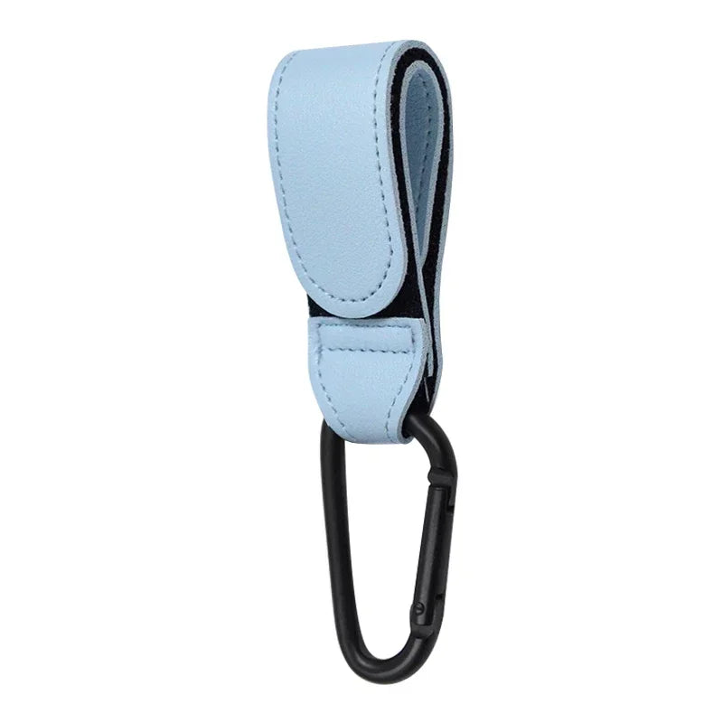 1/2pcs PU Leather Baby Bag Stroller Hook Pram Cart Organizer 360 Degree Rotatable Hook High-quality Crochet Stroller Accessories