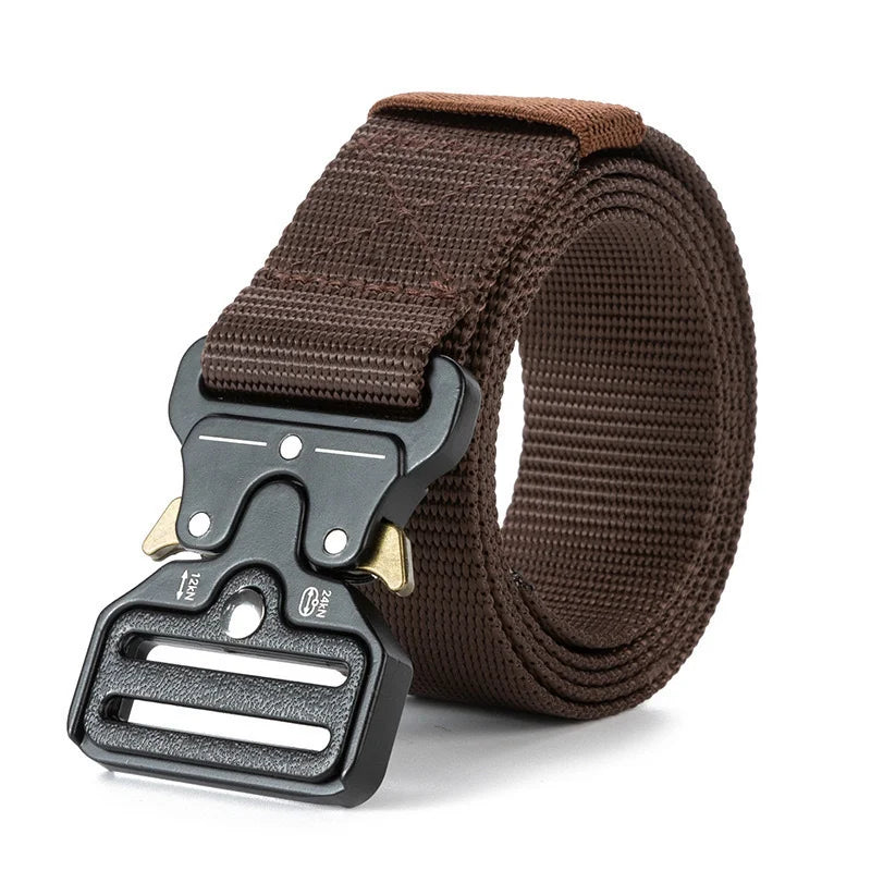 Heavy-Duty Quick Release Tactical Belt for Men And Women Lightweight Soft Nylon Webbing Ideal for Outdoor Sports And Survival