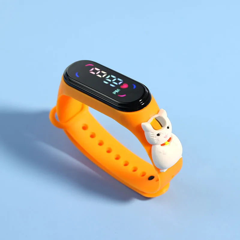 Mode Mickey Kinderuhren für Mädchen Elektronisches Armband Sport Touch LED Spiderman Puppe Kinderuhr Frauen Wasserdichte Uhr