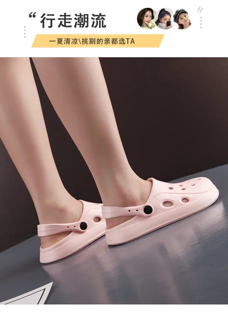 Mens Summer Beach Sandals Unisex Casual Garden Clogs Outdoor Wide Toe Cross Sandals for Ladies Non Slip House Shower Slippers
