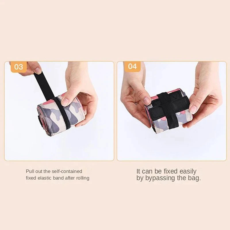 Foldable Eco-friendly Waterproof Storage Bag for Travel Shopping Portable Handbag Extra Large Capacity Travel Essentials