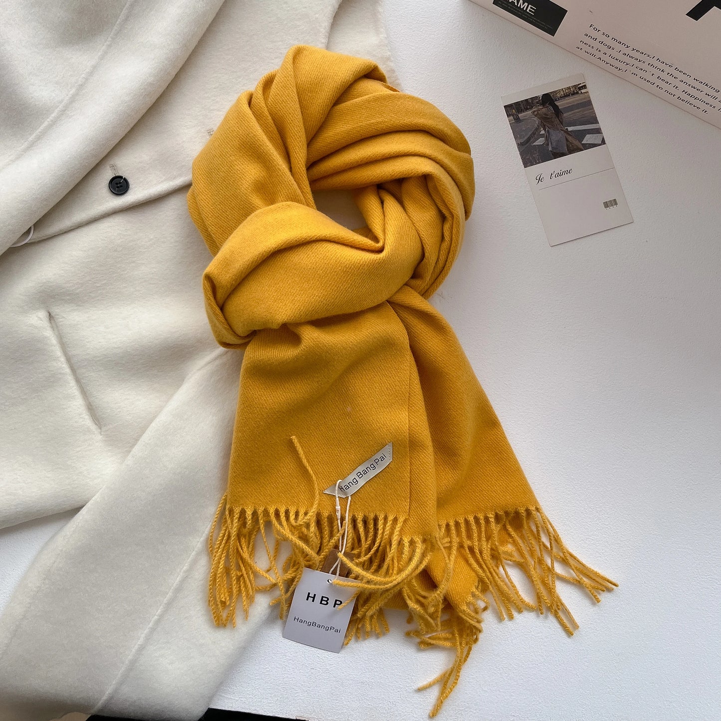 2025 New Winter Wool Scarf For Women Long Warm Cashmere Scarves Hijab Solid Lady Shawl Wrap Female Pashmina Bandana Head Scarfs