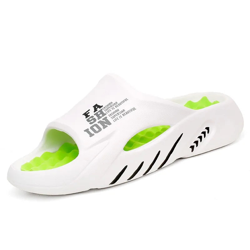New Summer Man Massage Slippers 2026 Indoor Outdoor Beach Sandals Soft Bottom Casual Slippers Male Flip Flops Mens Sandals