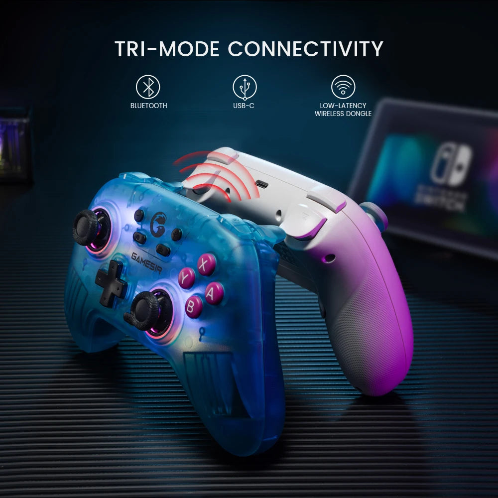 GameSir Nova Wireless Switch Controller Bluetooth Gamepad Hall Effect Joystick for Nintendo Switch iPhone Android Phone PC