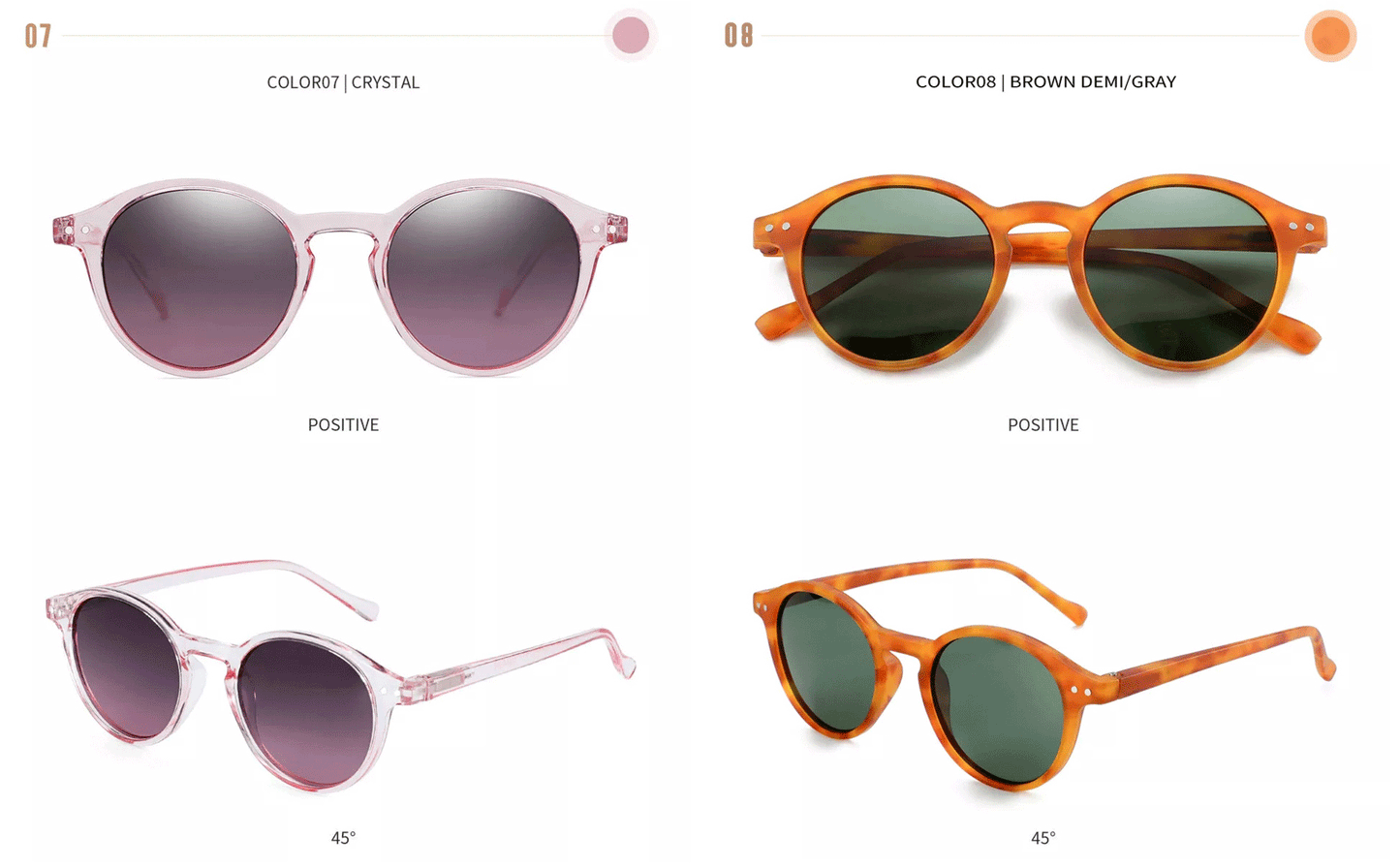 ZENOTTIC Lunettes de Soleil Rétro Polarisées 2023 2024 Hommes Femmes Vintage Petite Monture Ronde Lunettes de Soleil Verres Polarisés UV400 Nuance