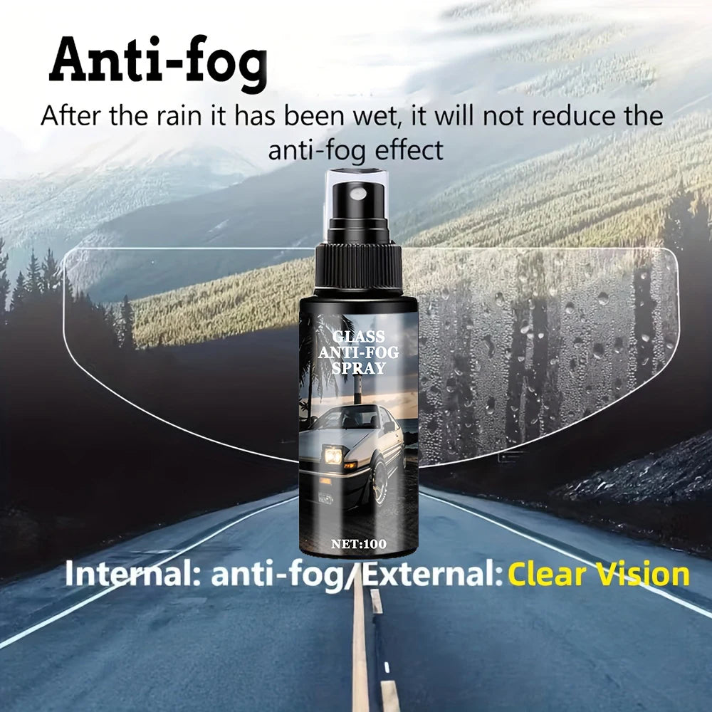 Waterproof Spray, Rain-Repellent Coating, Hydrophobic Rain Repellent for Car Glass, Car Windshield Mirror Protector, Car Polishing Kit