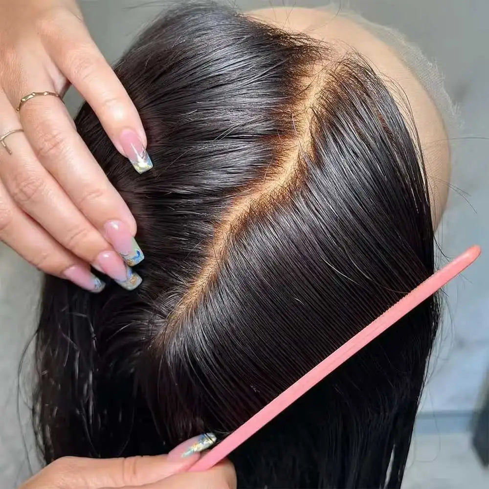Straight Lace Front Wigs Human Hair 250% Density 13x4 13x6 Full Frontal Transparent 5x5 HD Lace Wigs Glueless Wigs With Hairline