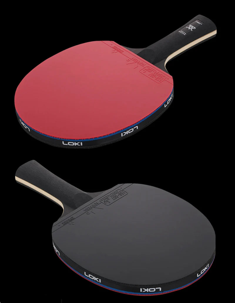 LOKI ARTHUR 9 Star Table Tennis Racket Carbon Offensive Lightweight Ping Pong Racket Paddle Bat with Sticky Rubber ITTF Approved - Shoppiline