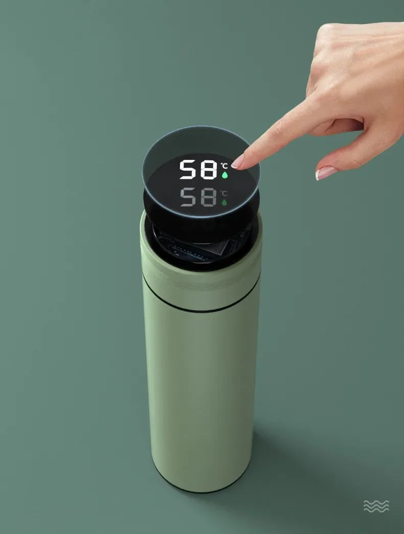 500ML Temperature Display Thermos Cup Stainless Steel Divided Thermos Bottle Outdoor Vacuum Insulated Cup Father's Day Gift - Shoppiline