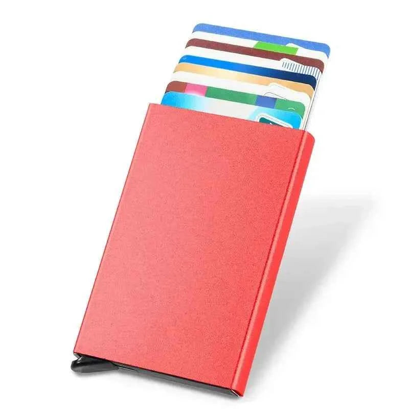 Men ID Credit Bank Card Holder Wallet Anti Rfid Smart Anti Rfid Blocking Protected Magic Pop Up Slim Small Money Wallets Case
