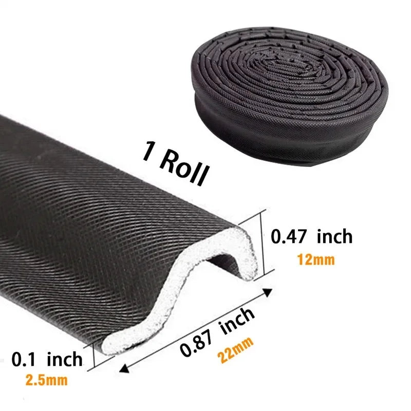 6-40M Casement Window Seal Tape Soundproof Acustic Foam Tape for Weather Stripping Door Seal Gap Filler Noise Reductian Artifact