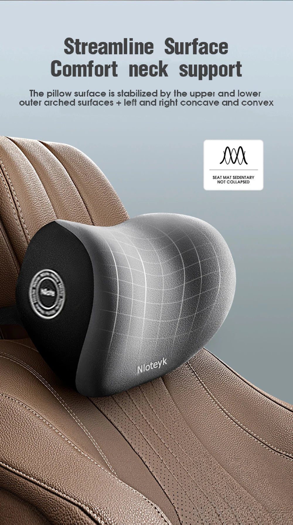 Auto Nackenkissen Memory Foam Schutz Lendenwirbelstütze Lordosenkissen Auto Kopfstütze Sitz Reise Innenausstattung Zubehör